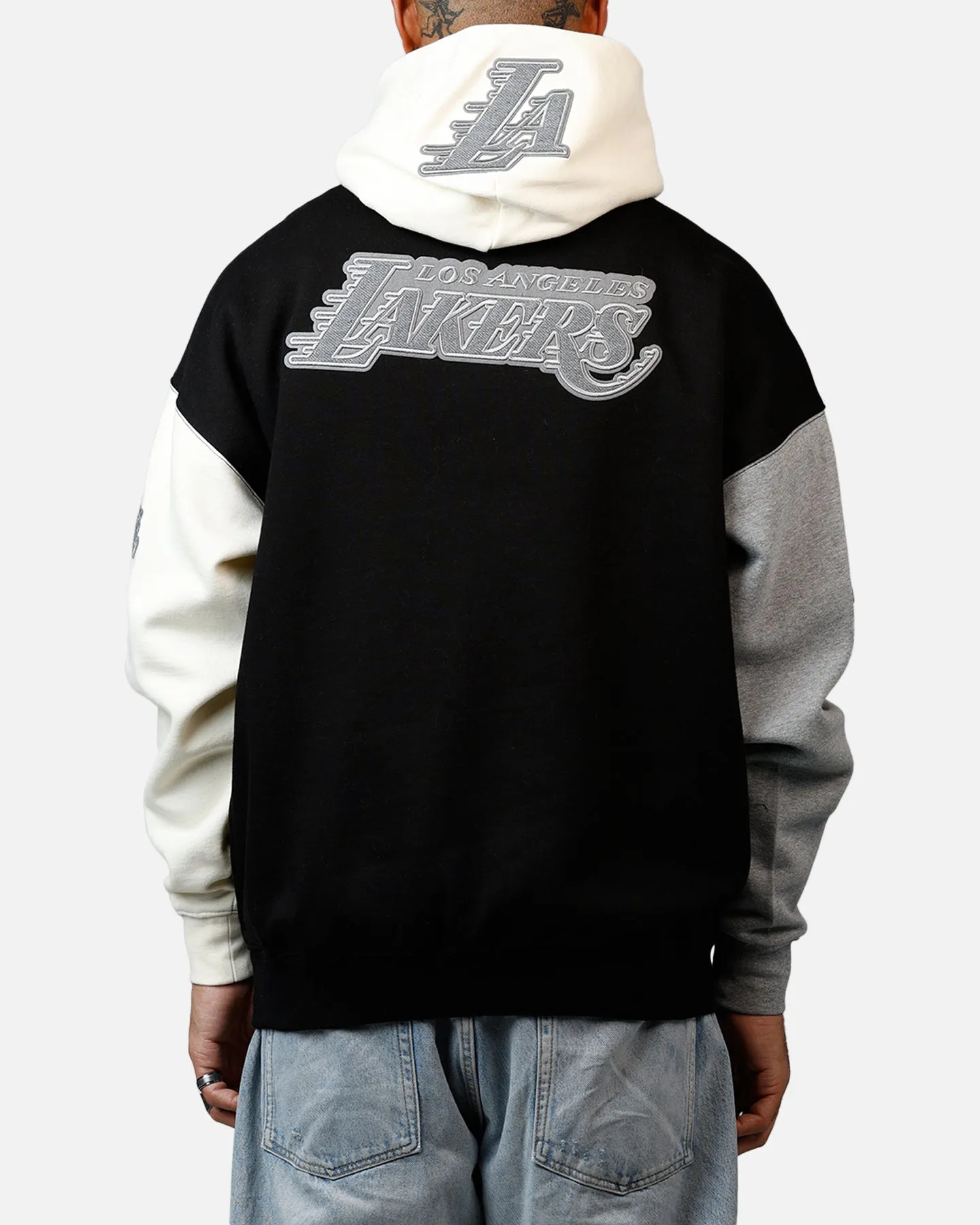 Pro Standard Los Angeles Lakers Reverse French Terry Hoodie Black/Grey