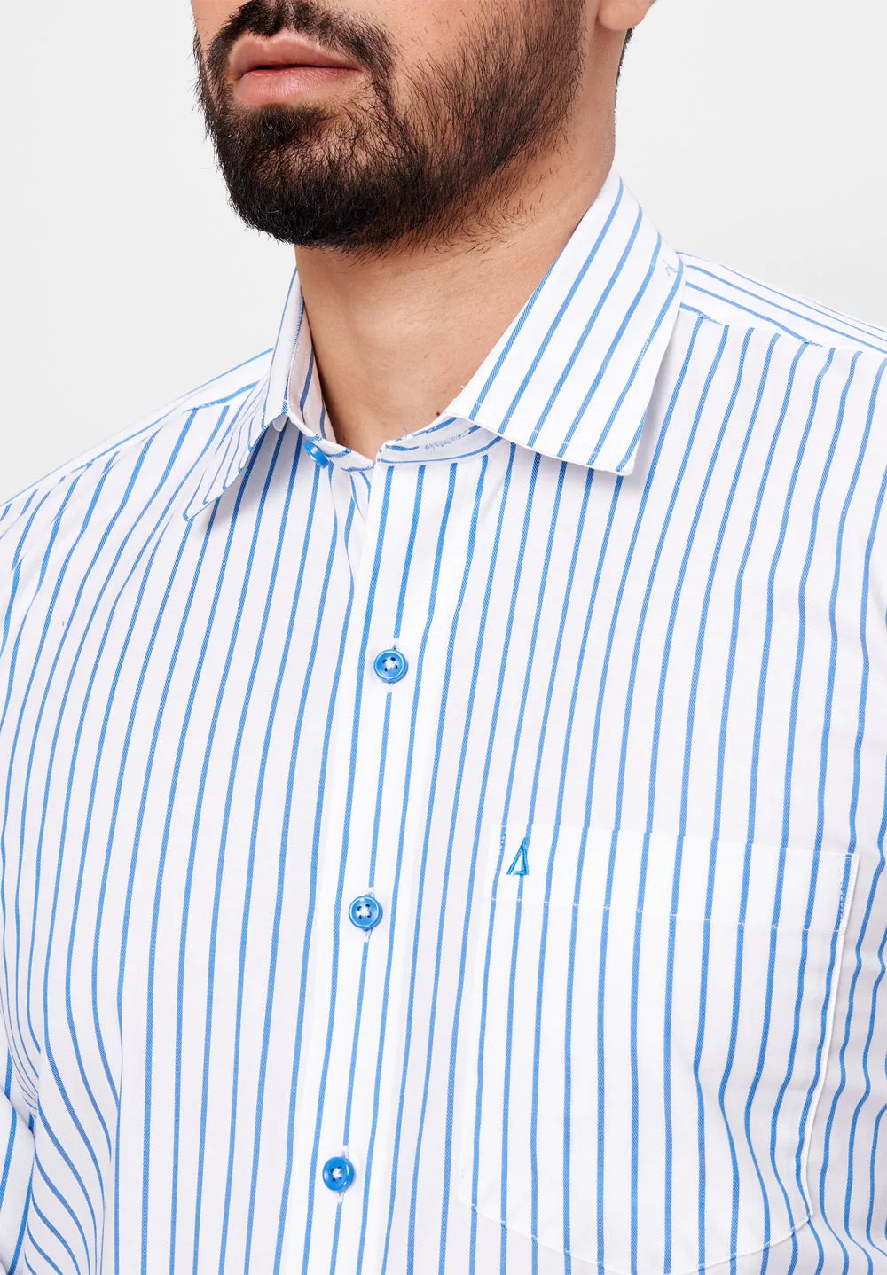 Pure Cotton Formal-Regular Fit Shirt - 42651