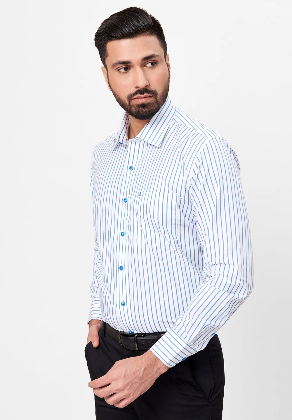 Pure Cotton Formal-Regular Fit Shirt - 42651