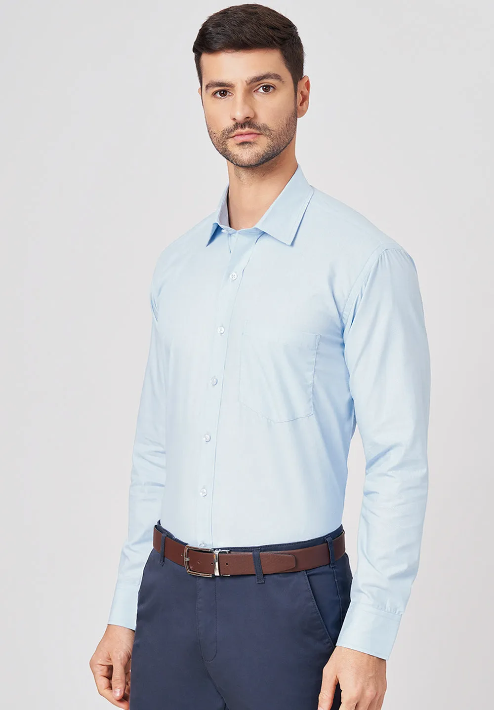 Pure Cotton Formal-regular Fit Shirt - 43445