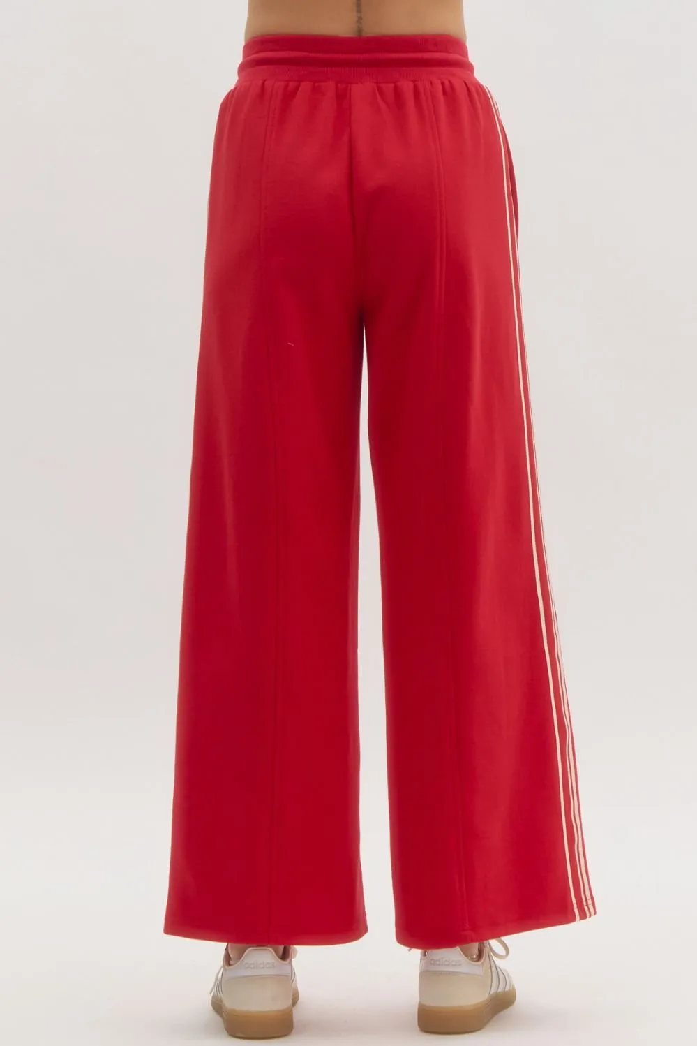 Red & White Pant Set