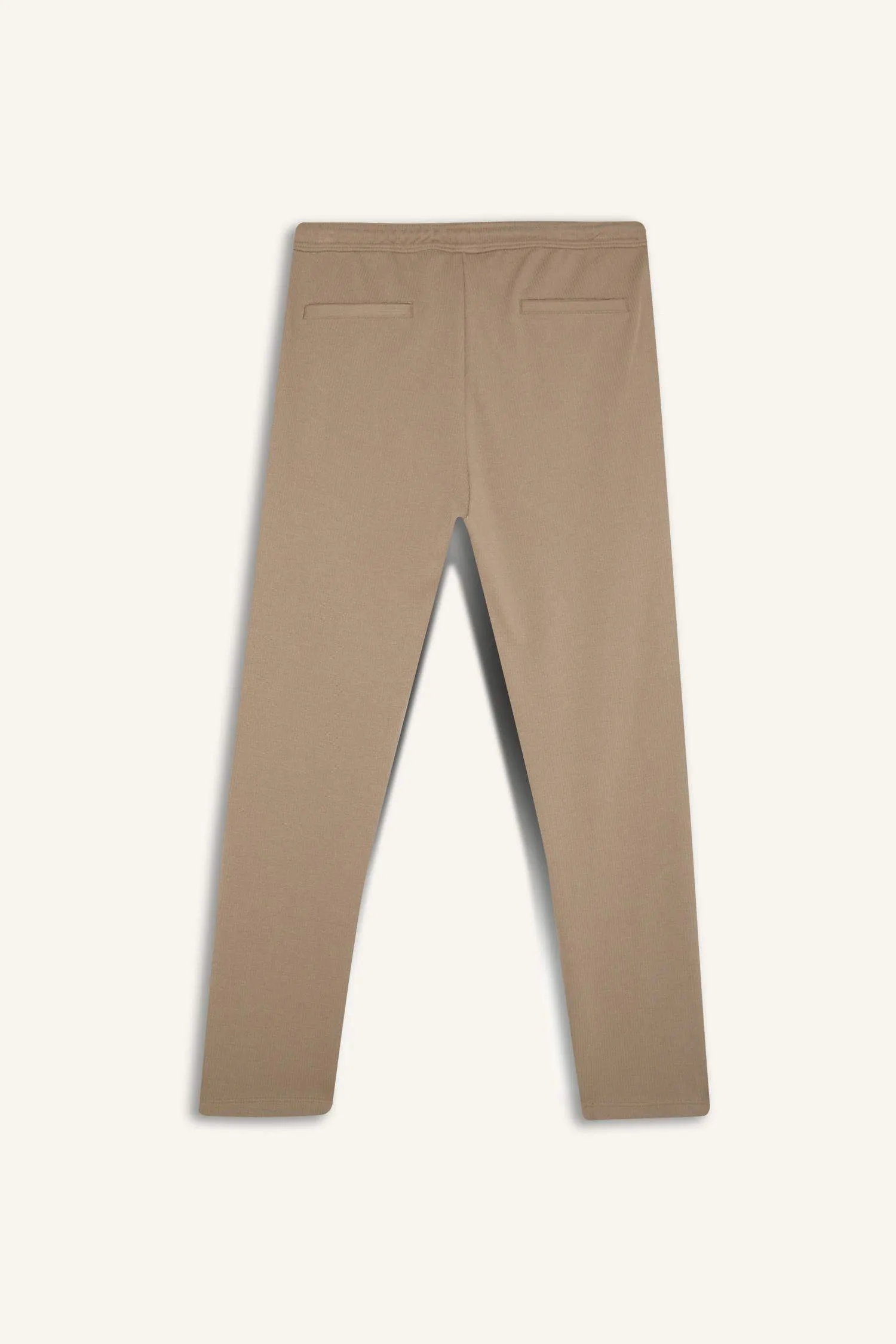 Regular Fit Track Bottom Waisted Lace-Up Pocket Detailed Flat Leg