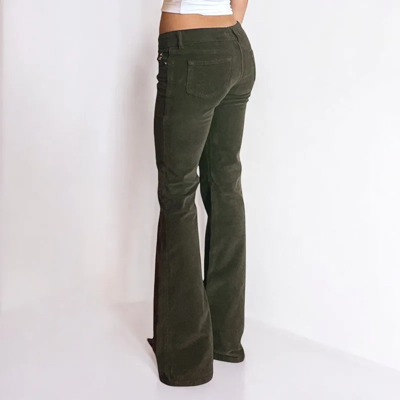 Retro Sexy Low Waist Bootcut Pants