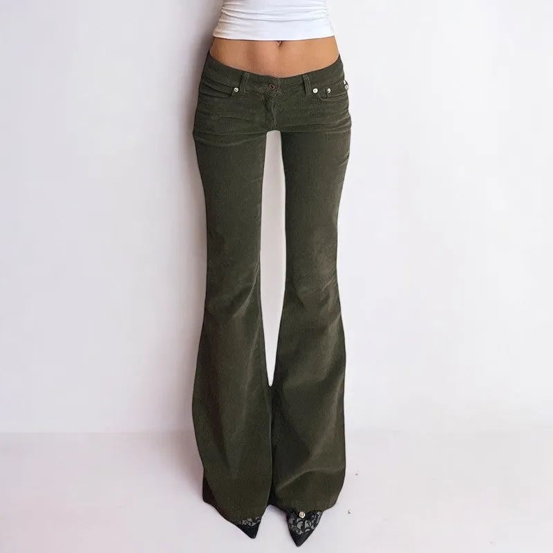 Retro Sexy Low Waist Bootcut Pants
