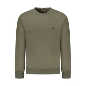 Rifle Green Cotton Mens Sweater
