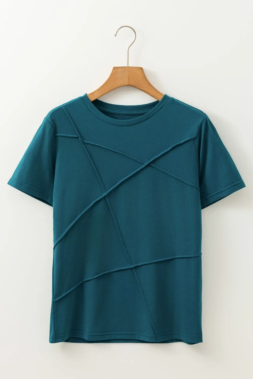 Round Neck Short Sleeve Top S-2XL