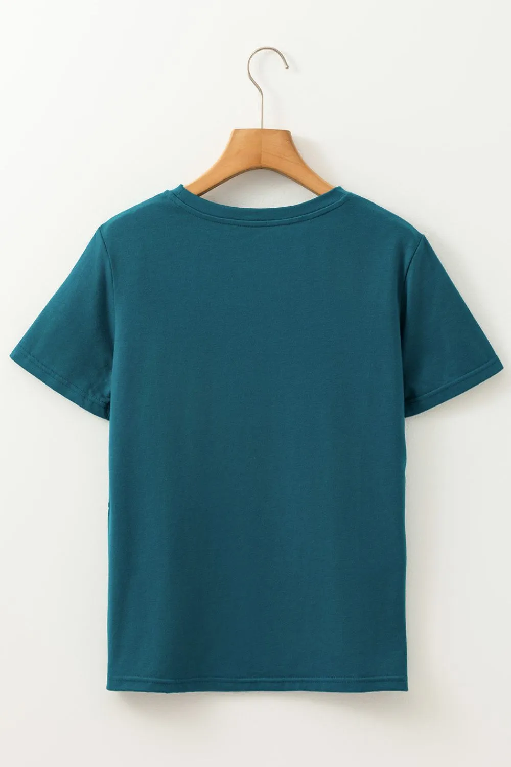 Round Neck Short Sleeve Top S-2XL
