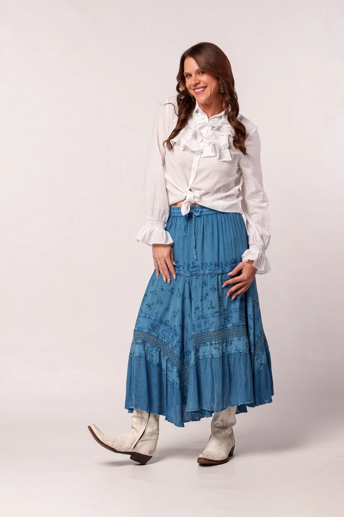 Ruffle my Feathers Button Down Blouse