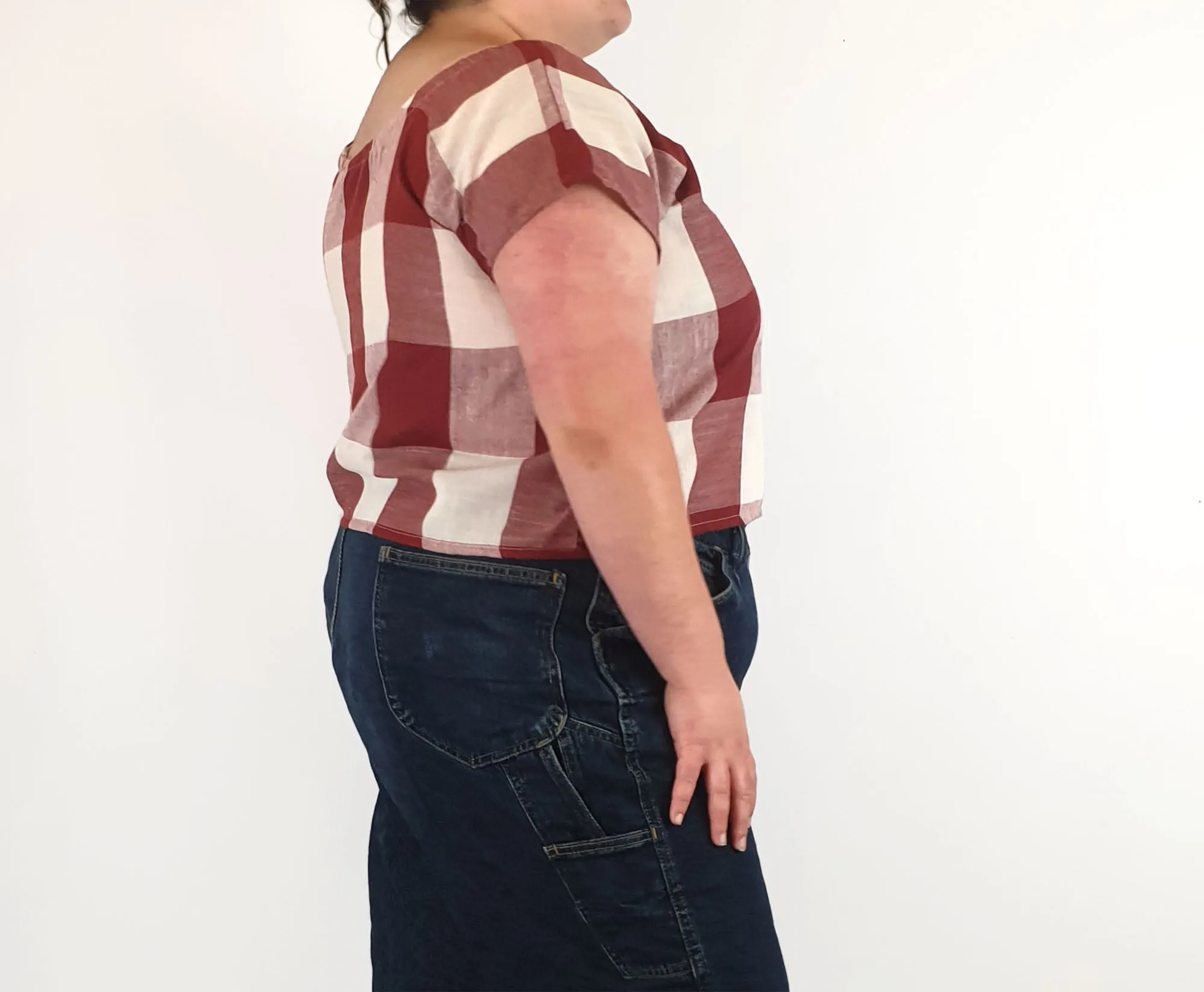 Rummage Style red check top size 20