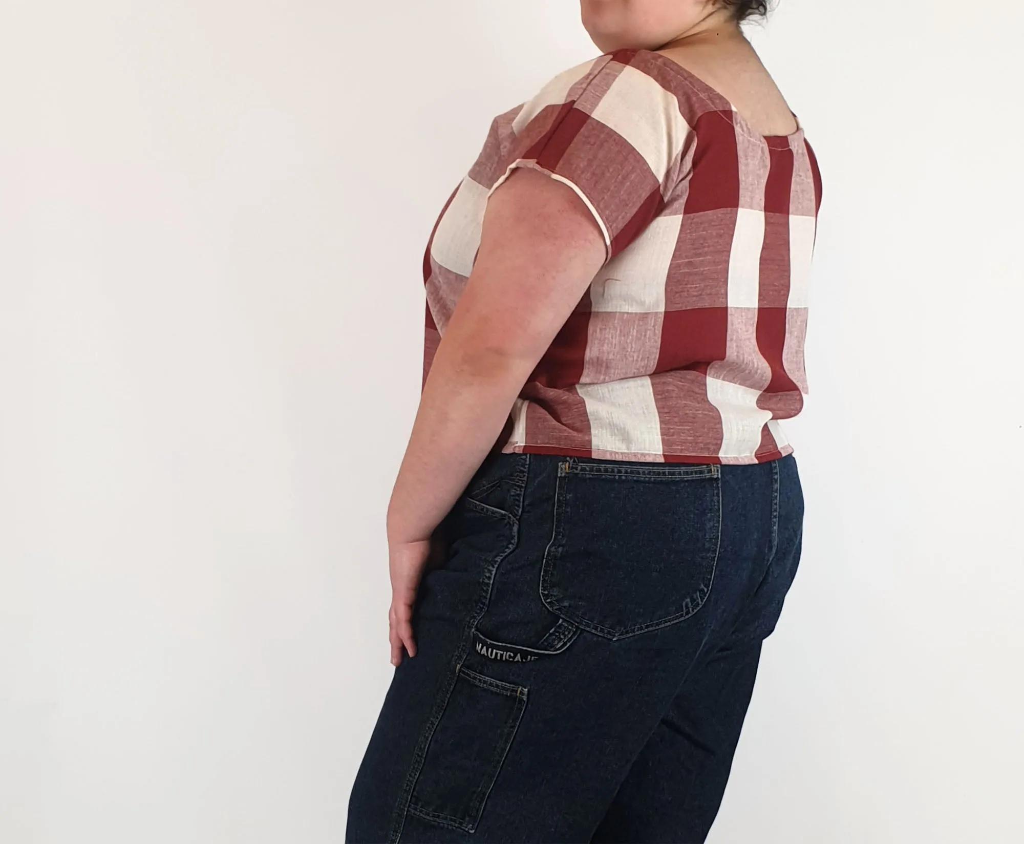 Rummage Style red check top size 20