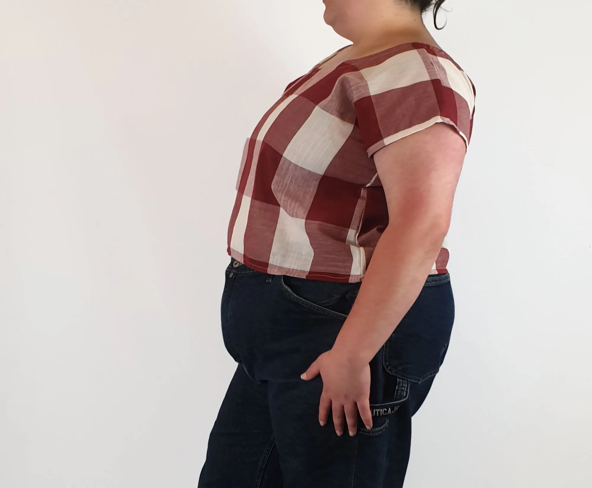Rummage Style red check top size 20
