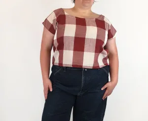 Rummage Style red check top size 20