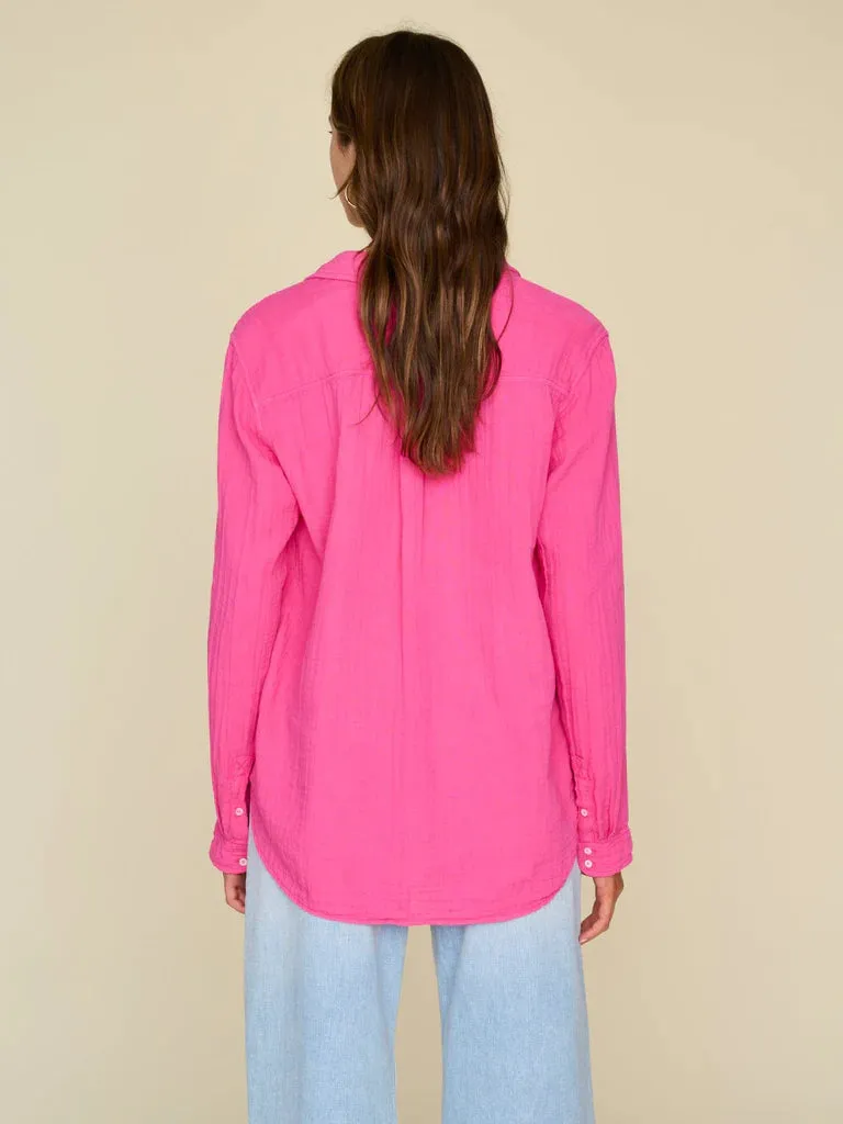 Scout Gauze Shirt - Pink Raspberry