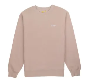 SCRIPT EMBROIDERED HEAVYWEIGHT CREWNECK SWEATER