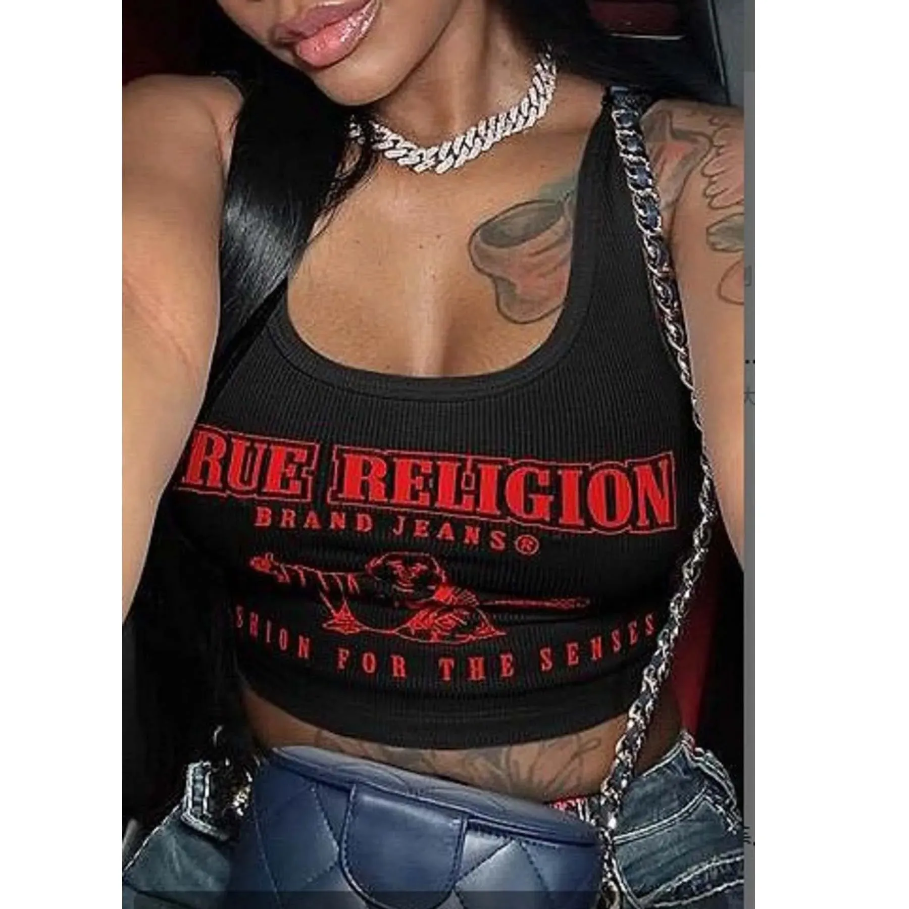 Sexy Graphic Cropped T Shirts tank top