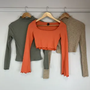 Shein Womens Long Sleeve Tops Size XS-S (3 Tops)1