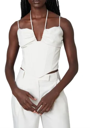 Sleeveless Corset Crop Top