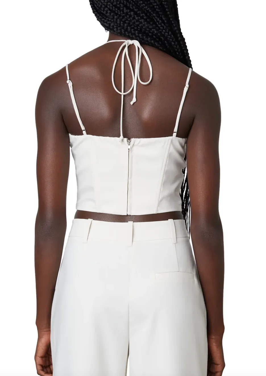 Sleeveless Corset Crop Top