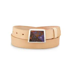 Small Llanite Lapidary Inlay Belt Buckle