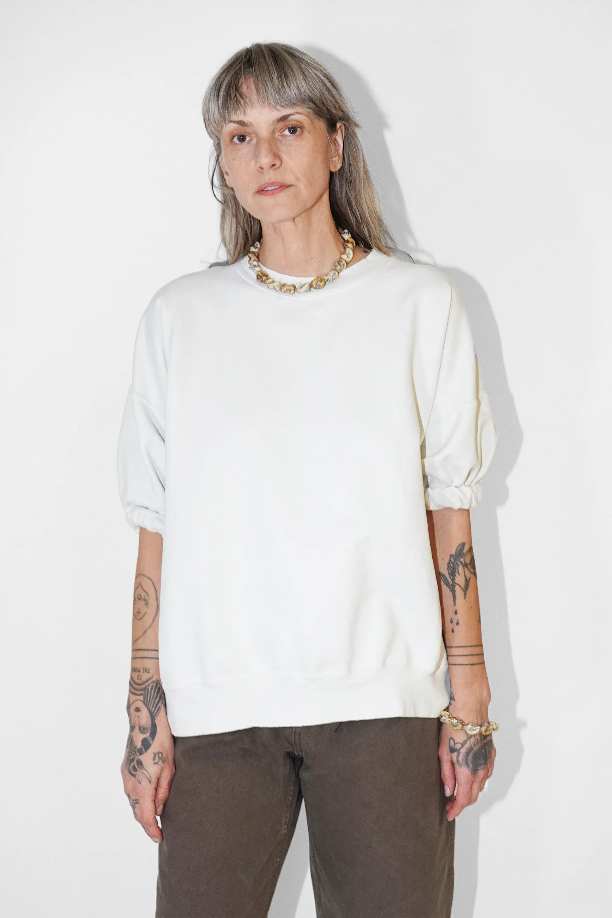 Stanza Sweatshirt in Dirty White