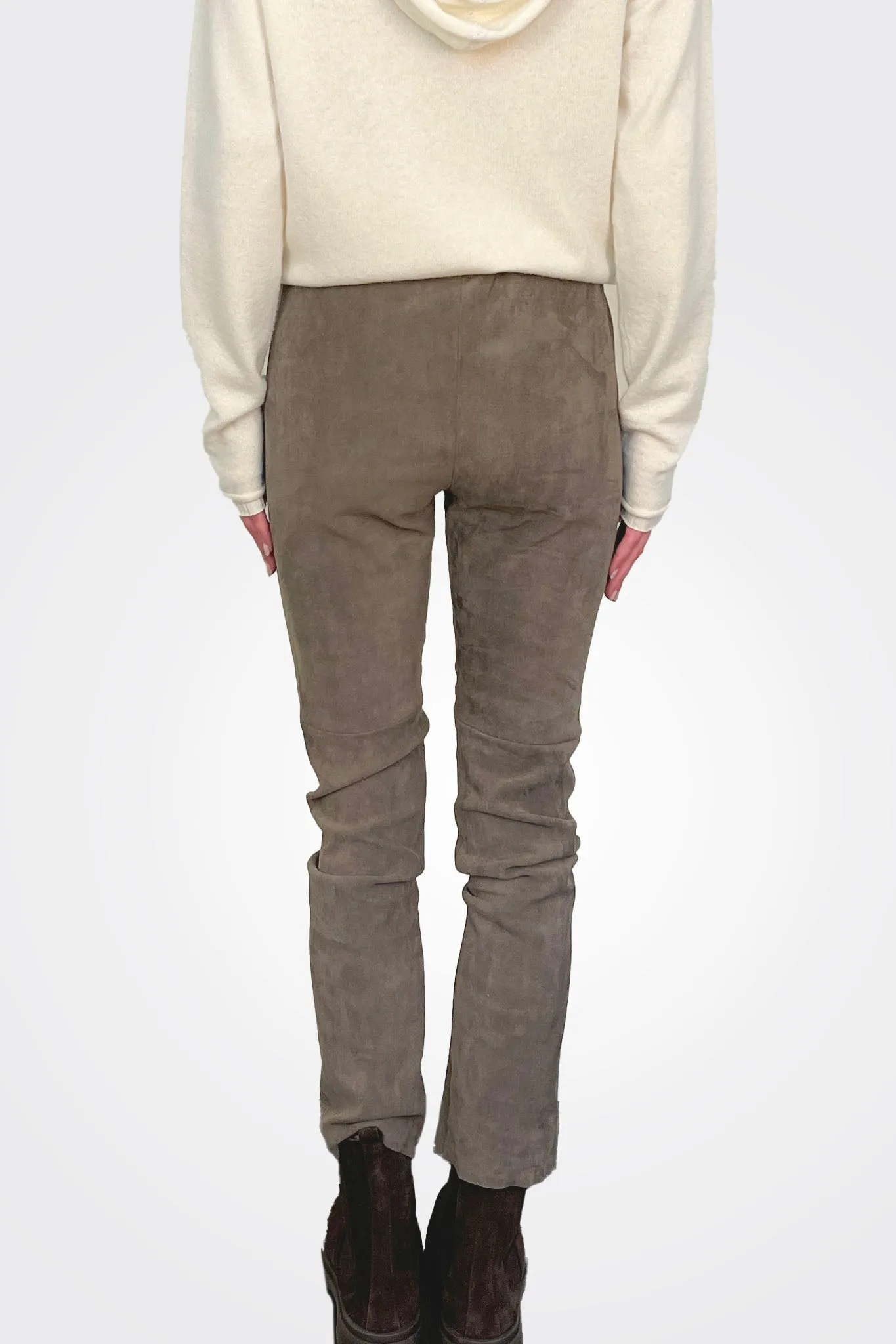 Suede Pants - Clay