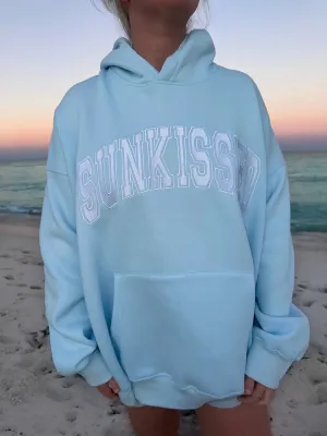 Sunkissed Blue Embroidered Hoodie