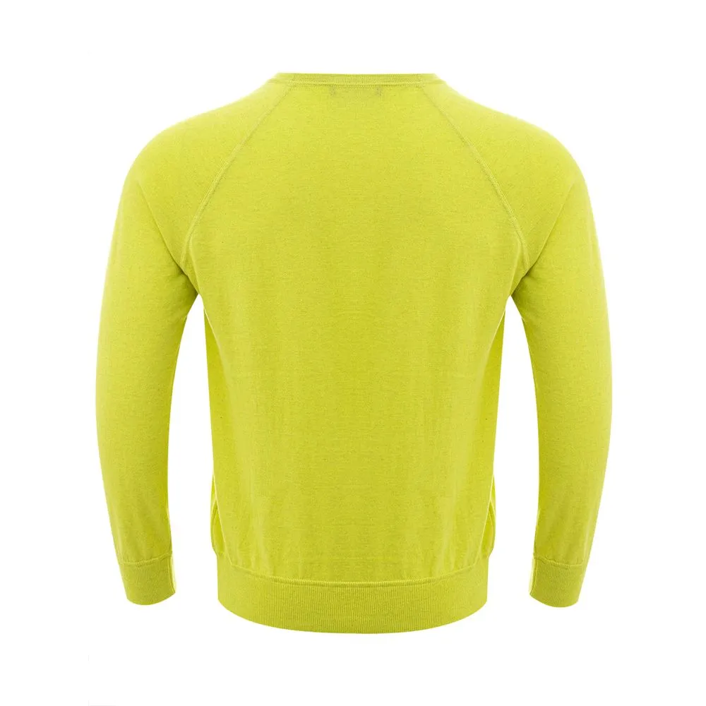 Sunny Yellow Italian Cotton Sweater
