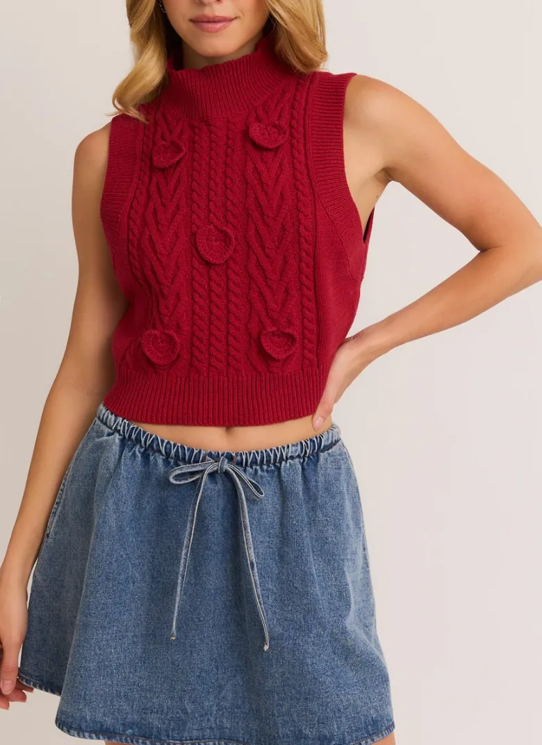 Sweetheart Sweater Top