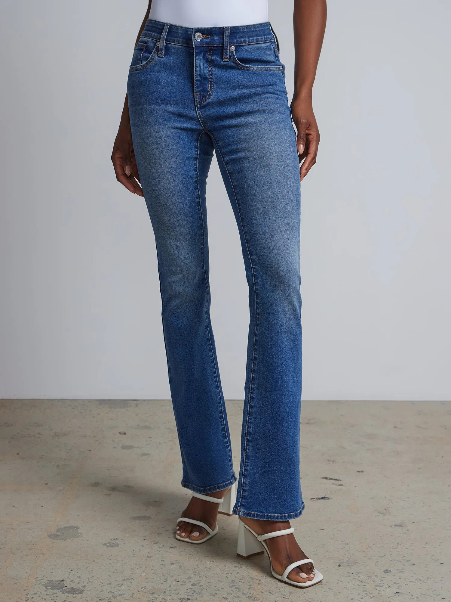 Tall Curvy High-Waisted Bootcut Jeans - Dark Wash