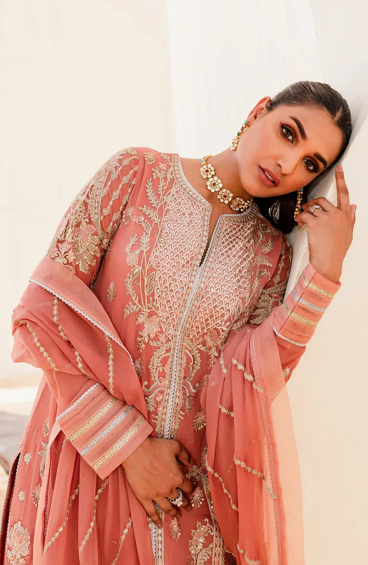 Tea Pink Embroidered Pakistani Salwar Kameez Dupatta Classic Suit