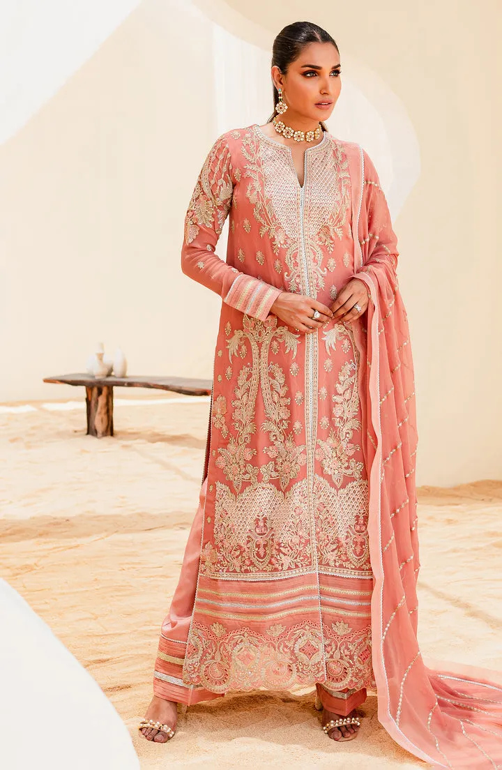 Tea Pink Embroidered Pakistani Salwar Kameez Dupatta Classic Suit