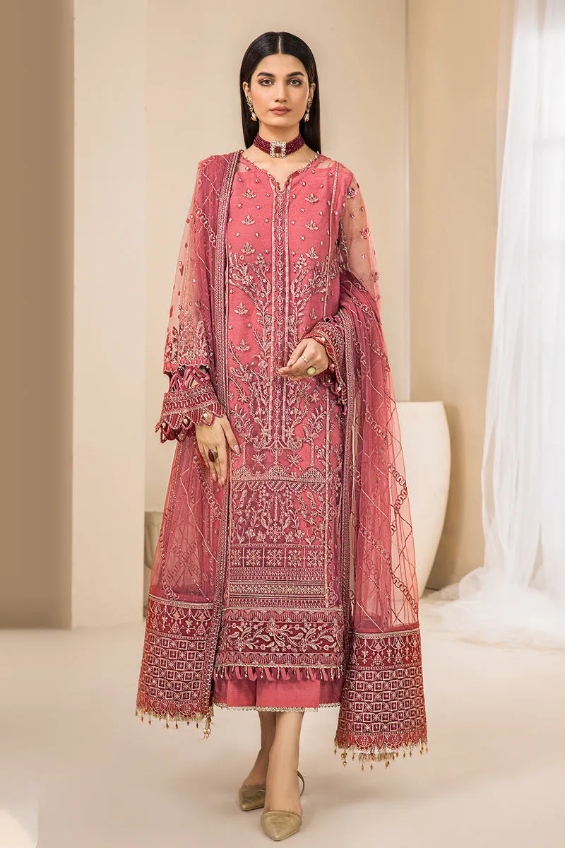 Tea Pink Embroidered Salwar Suit Pakistani Salwar Kameez Dupatta