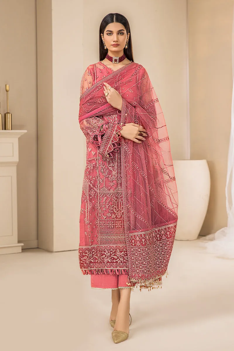 Tea Pink Embroidered Salwar Suit Pakistani Salwar Kameez Dupatta