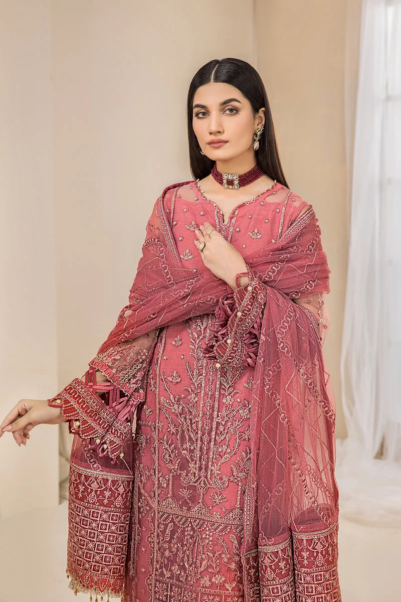 Tea Pink Embroidered Salwar Suit Pakistani Salwar Kameez Dupatta
