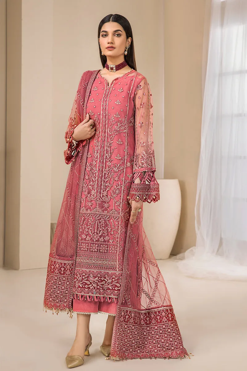 Tea Pink Embroidered Salwar Suit Pakistani Salwar Kameez Dupatta