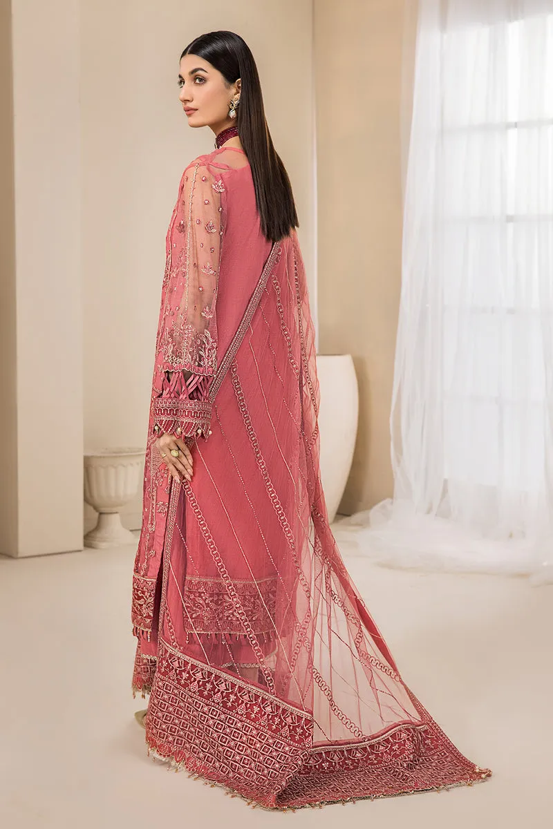 Tea Pink Embroidered Salwar Suit Pakistani Salwar Kameez Dupatta
