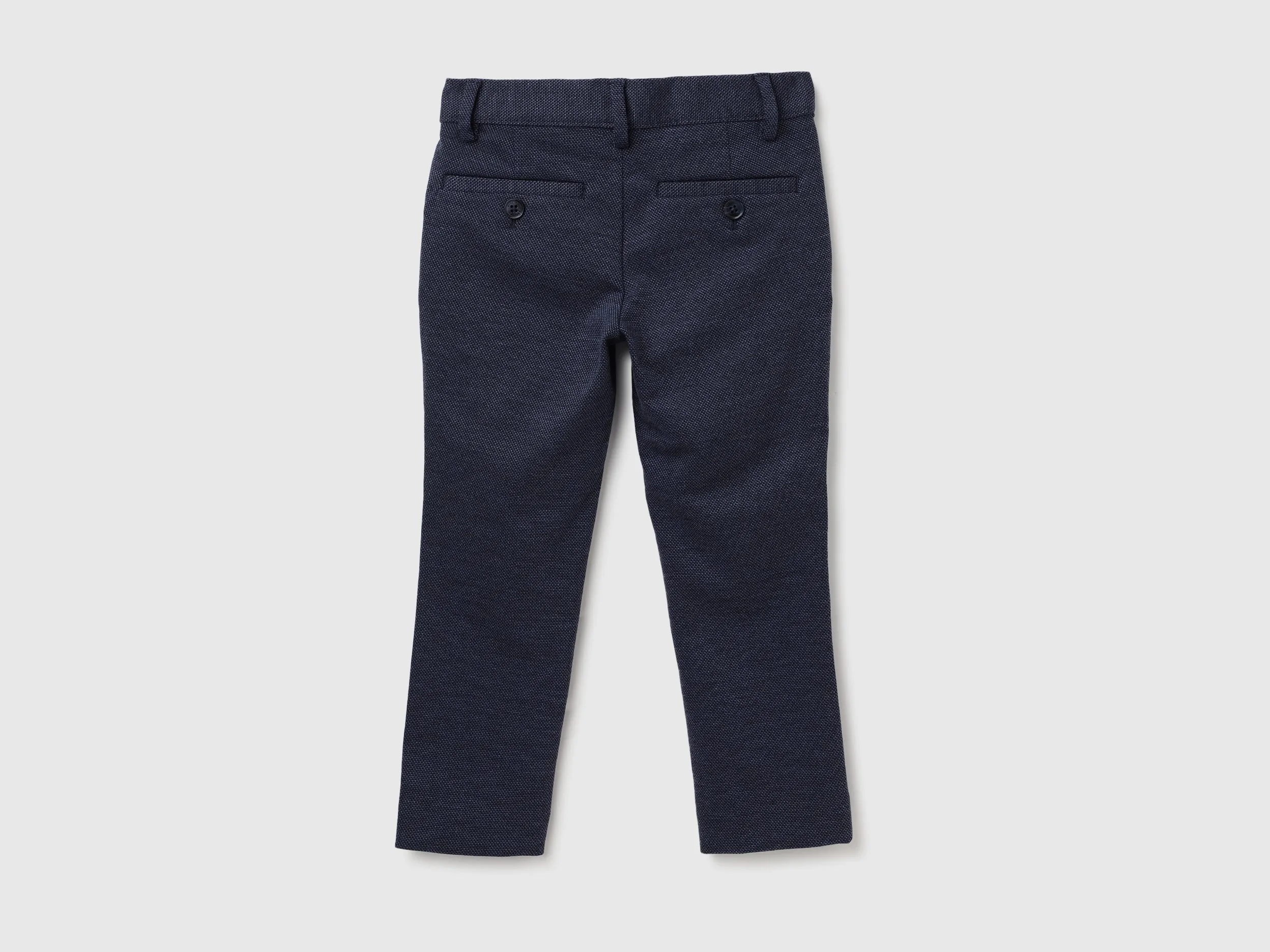 Textured Mid Rise Trousers