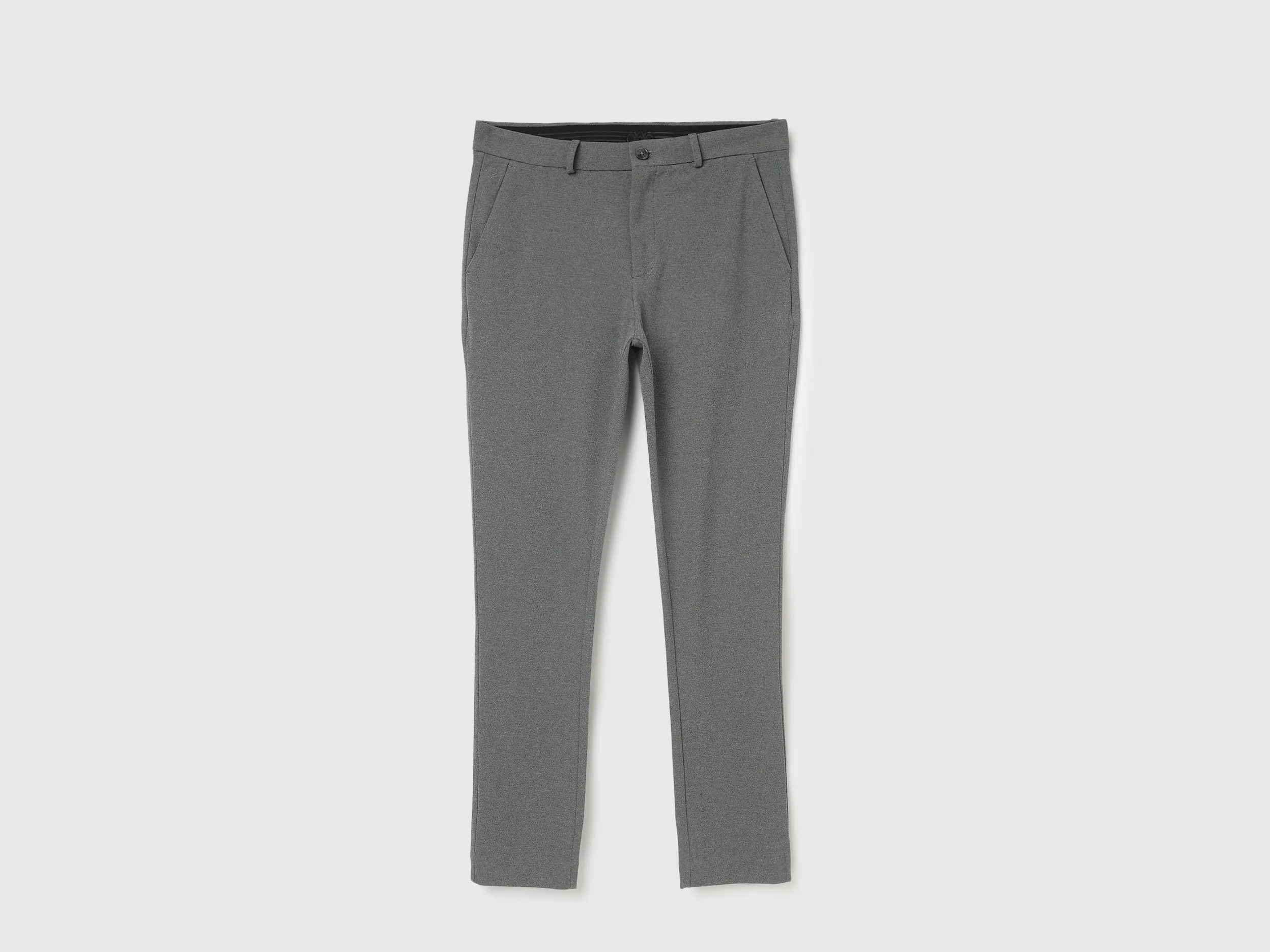 Textured Slim Fit Trousers