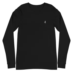 The Aira Collection Embroidered Logo Long Sleeve Tee
