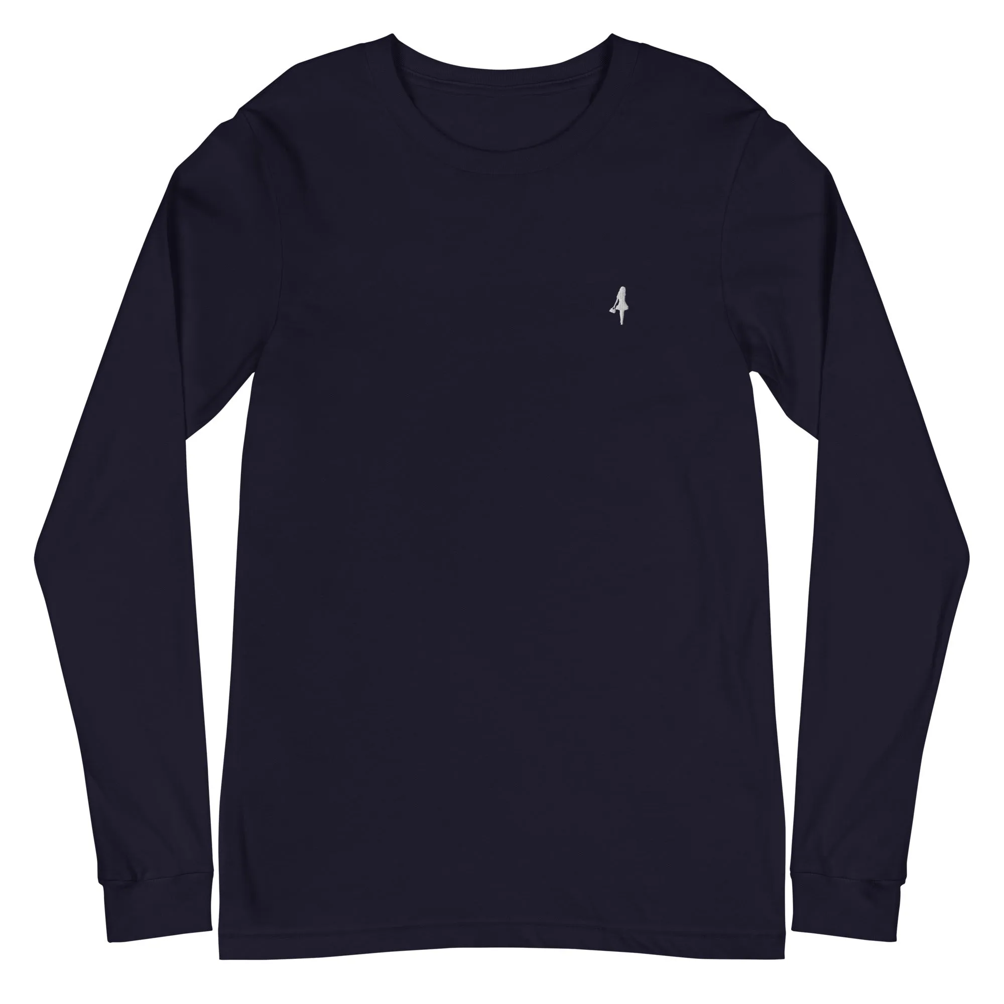 The Aira Collection Embroidered Logo Long Sleeve Tee