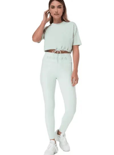 TRIBE OF 6 ABIA BAMBOO SHORT SLEEVE T-SHIRT WITH EMBROIDERED NECK