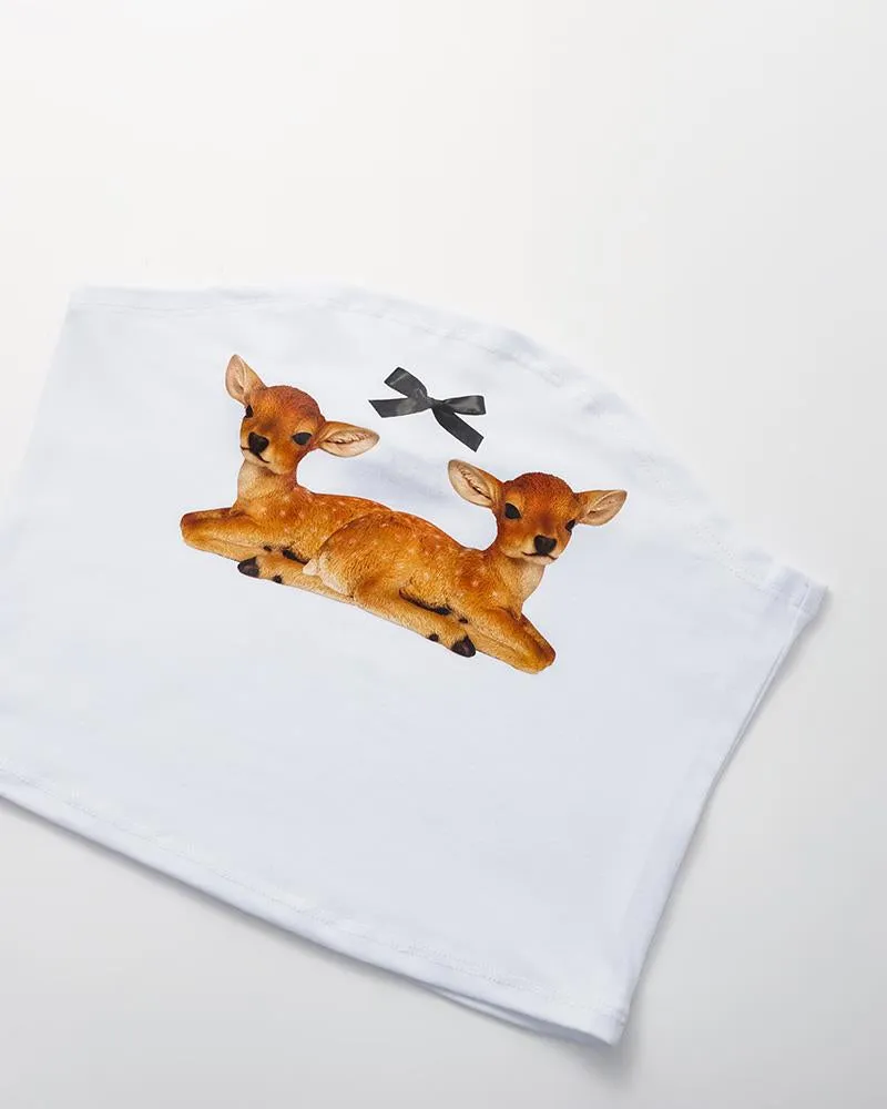 Twin Deer Tube Top