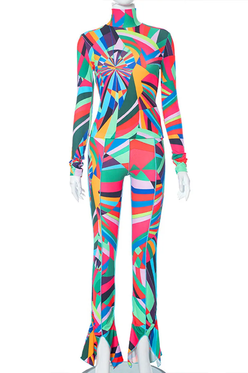 UG0299 Rainbow Geo Shirt and Pants