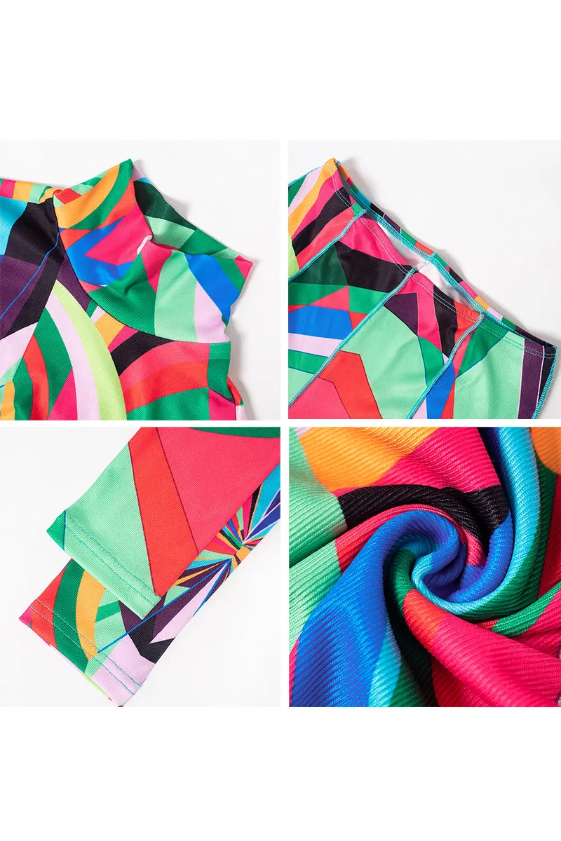 UG0299 Rainbow Geo Shirt and Pants