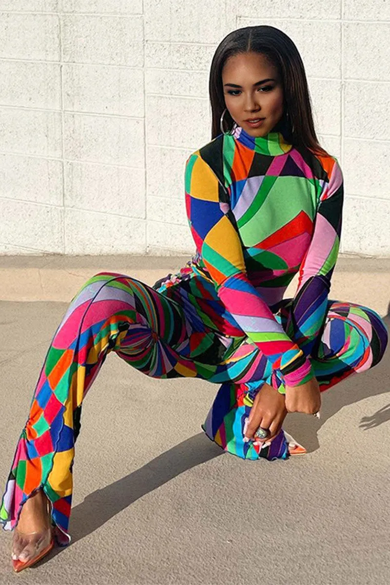 UG0299 Rainbow Geo Shirt and Pants
