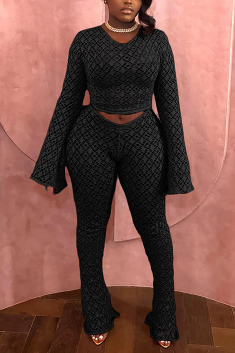 UK0362 Fishnet Shirt and Pants Set