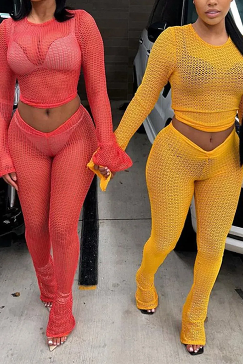 UK0472 Mesh Shirt and Pants Set