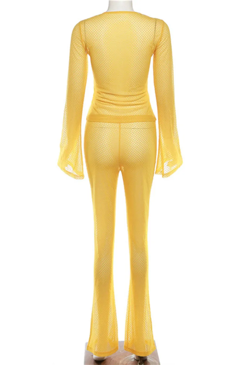 UK0472 Mesh Shirt and Pants Set