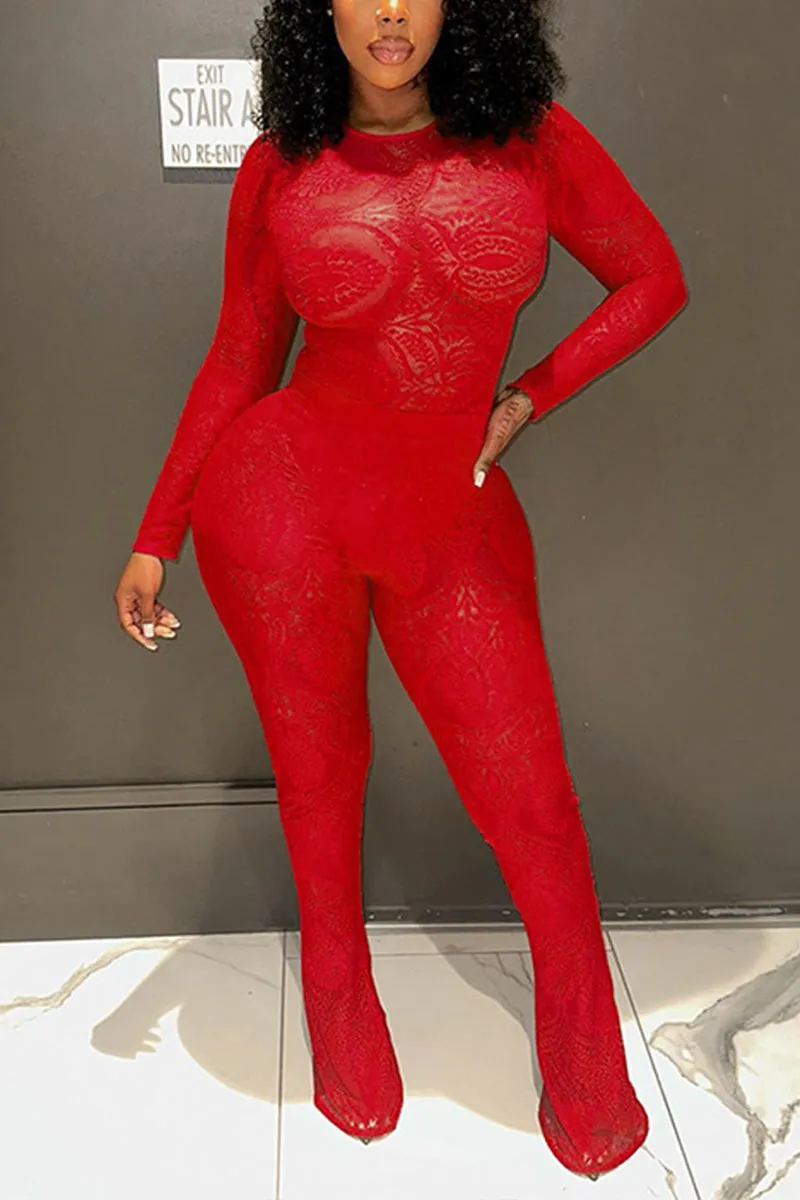 UM0001 Lace Bodysuit and Leggings Set