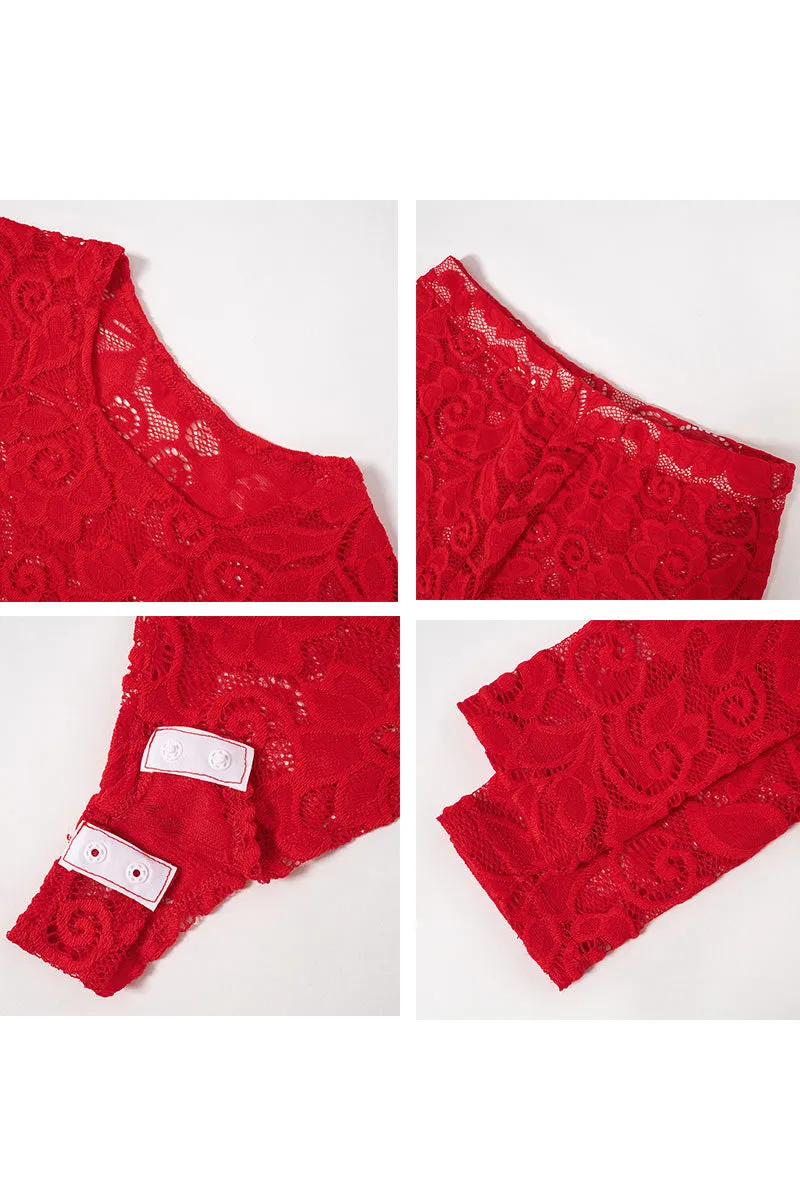 UM0001 Lace Bodysuit and Leggings Set